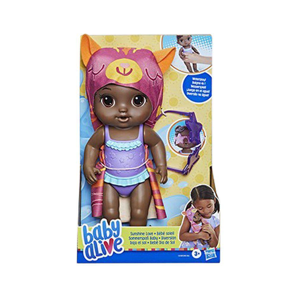 Baby Alive Boneca Dia De Sol Negra - Hasbro 2570