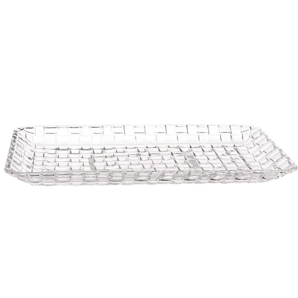 Travessa Cristal Tress Transparente 25x13x2cm Lyor
