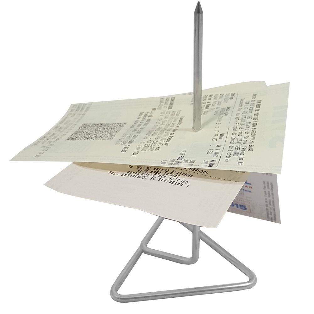 Espeto Para Fixar Papéis Organizador De Escritório Bancada