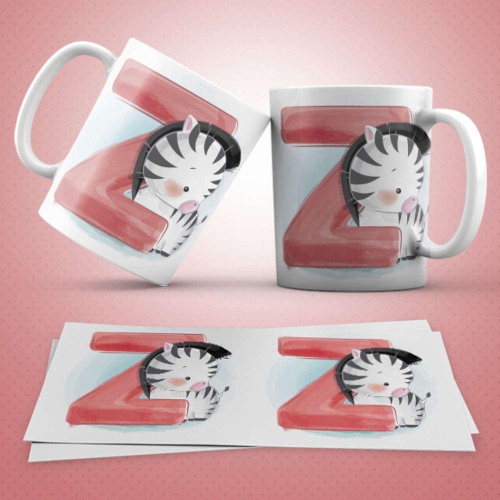 Caneca Personalizada Infantil Letra Z