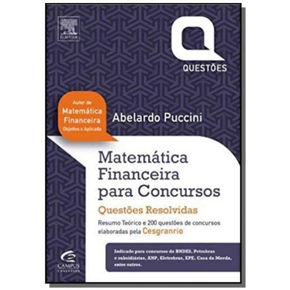 Matematica Financeira Para Concursos  Questoes Res