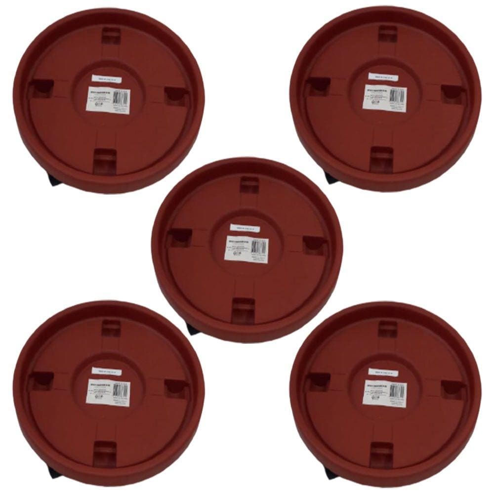 Kit Suporte Botijão De Gás Vaso de Flores Com Rodinhas 5 Pçs
