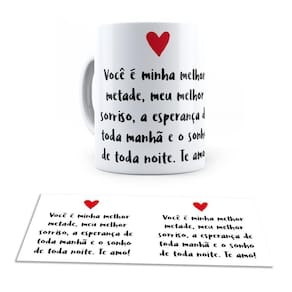 Caneca Ceramica Meu Melhor Sorriso Feliz Dia Dos Namorados