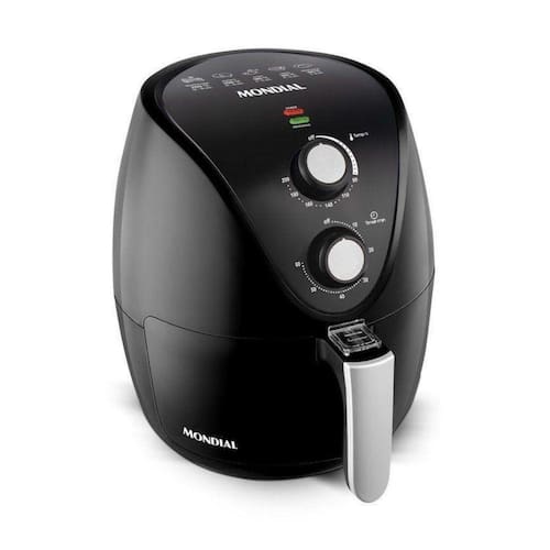 imagem-Fritadeira Elétrica Sem Óleo Air Fryer Mondial New Pratic AF31 3,5 L Preto - 220V