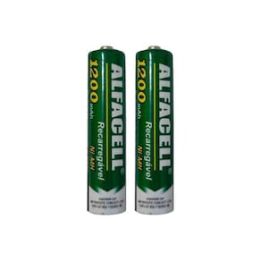 Pilha Aaa Alfacell Recarregável 1200Mah Alpr62014 - 2 Un