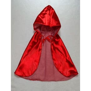 Fantasia Feminina Capa Chapeuzinho Vermelho Adulto e Infantil Capuz