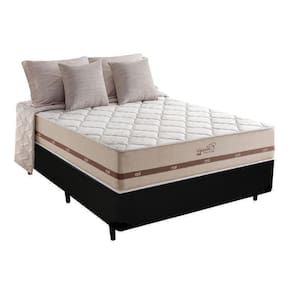 Colchão Casal Molas Ensacadas Anjos Classic 138cm + Base Box Casal Preto