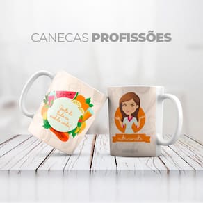 Caneca Personalizada Profissão Nutricionista