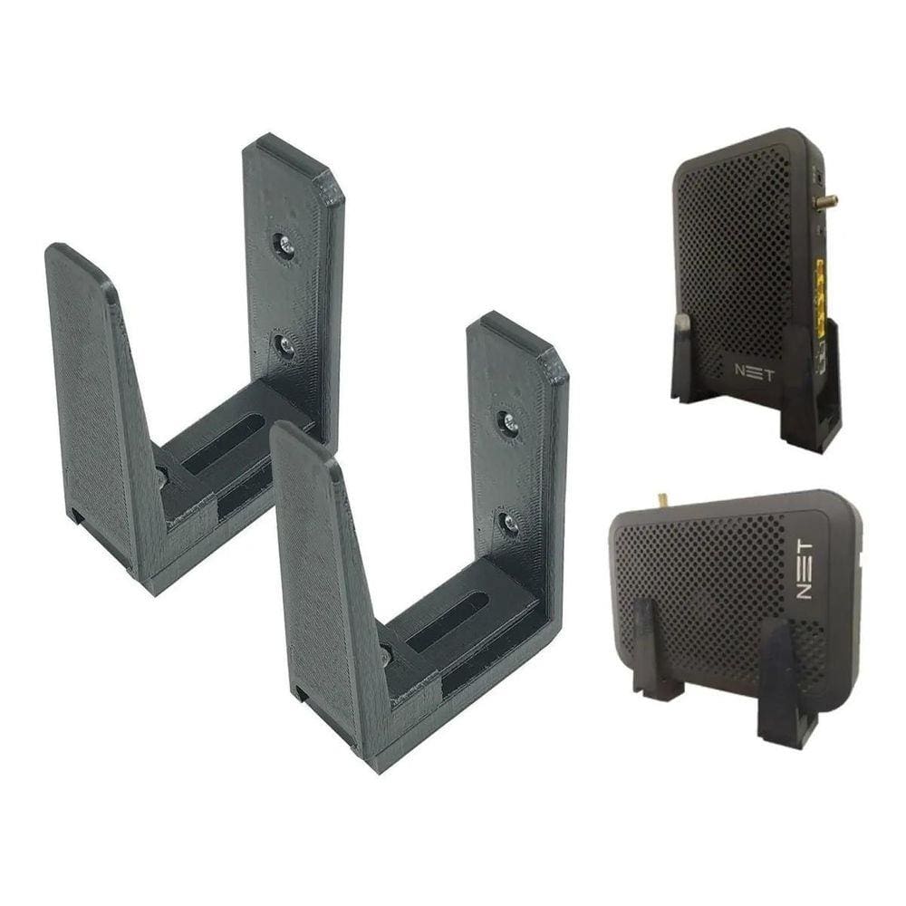 Suporte Parede Para Roteador Modem Fibra Net Parafuso