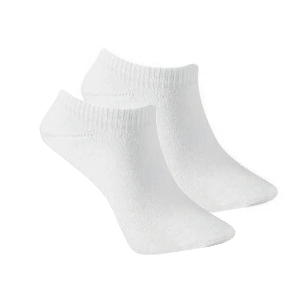 Kit Meia Infantil Cano Curto com 3 Pares Branco Lisa 24 ao 27