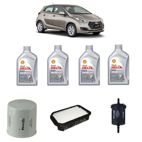 Troca de Óleo Hyundai Hb20 1.6 Óleo Shell Hx8 5w30 Sintético