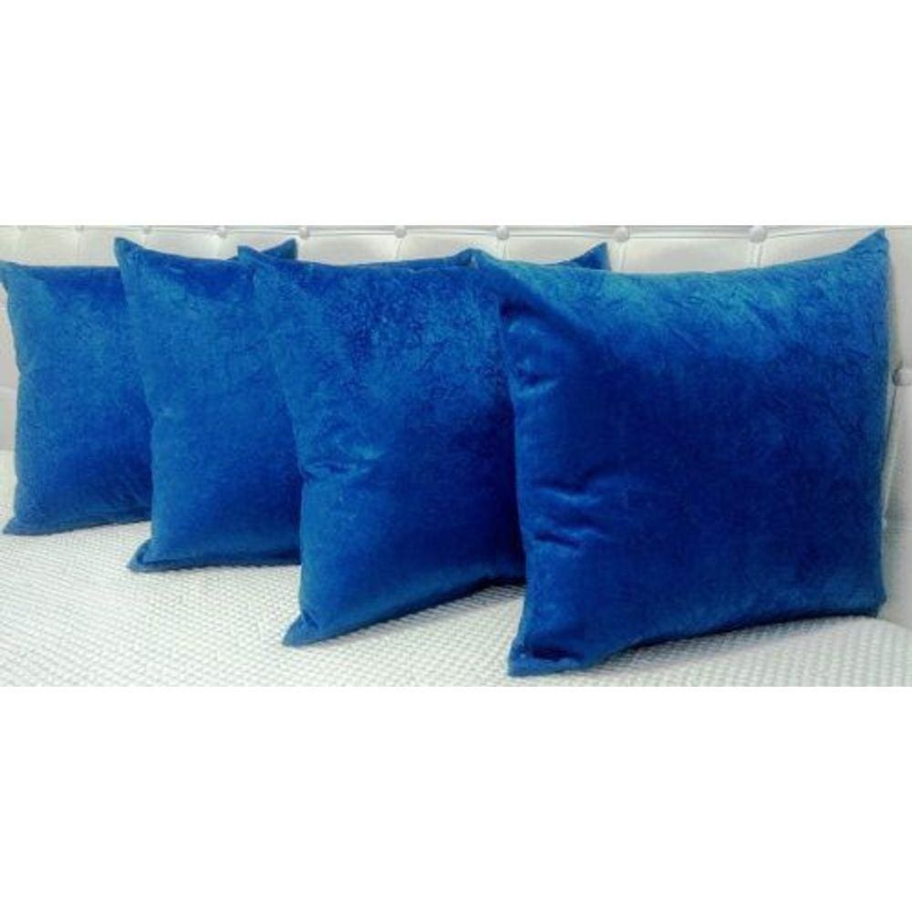 - Kit 6 Capas De Almofadas Decorativas Tecido Sued Lisas 45x45