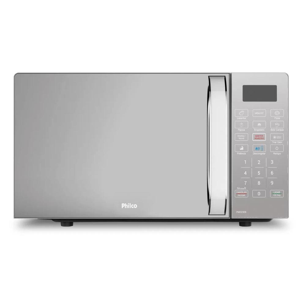 Micro-Ondas Philco 20L Branco com Frente Espelhada PMO23EB 220V 220V