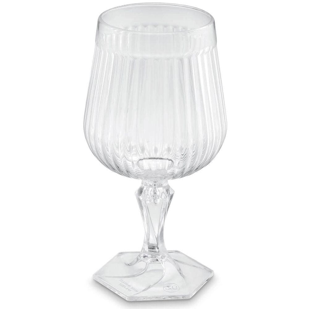 Taça Para Água Vinho Suco 350ml Plástico UZ Axé Transparente Bebidas