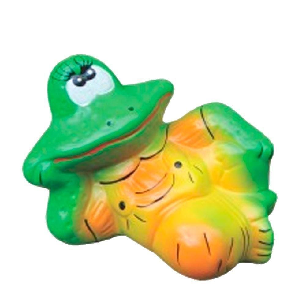 Sapo Preguiça Em Cerâmica Decorativo De Casa E Jardim