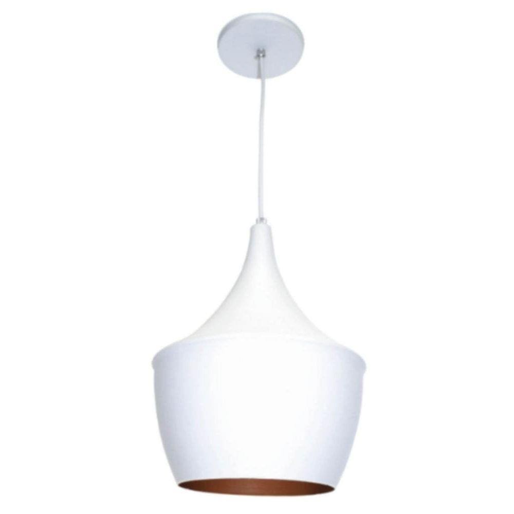 Pendente Branco e Cobre Tom Dixon Bojudo Bivolt Pavilonis