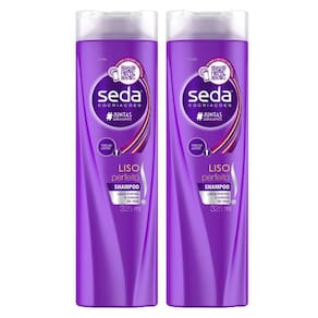 Kit 2 Shampoos Seda Cocriações Liso Perfeito 325ml