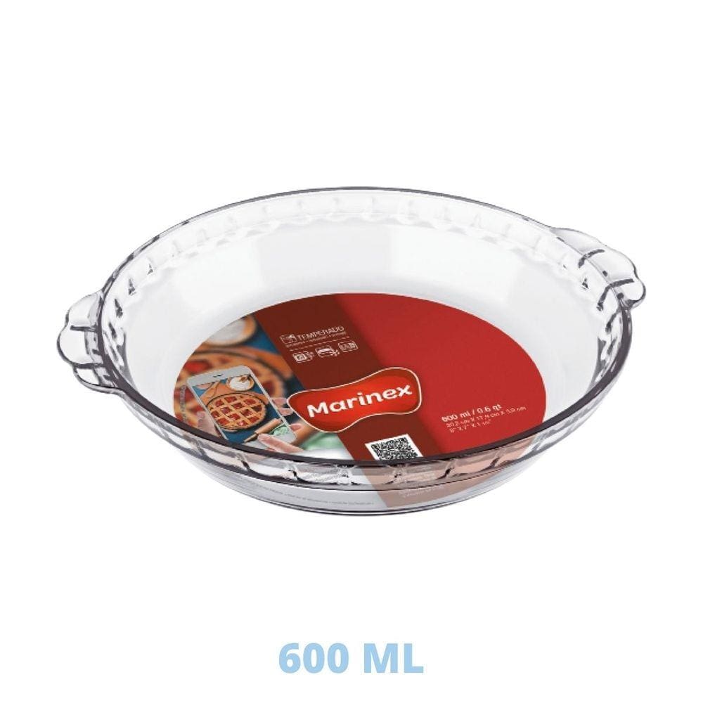 Forma Filetada 600ml Travessa de Vidro Temperado Marinex