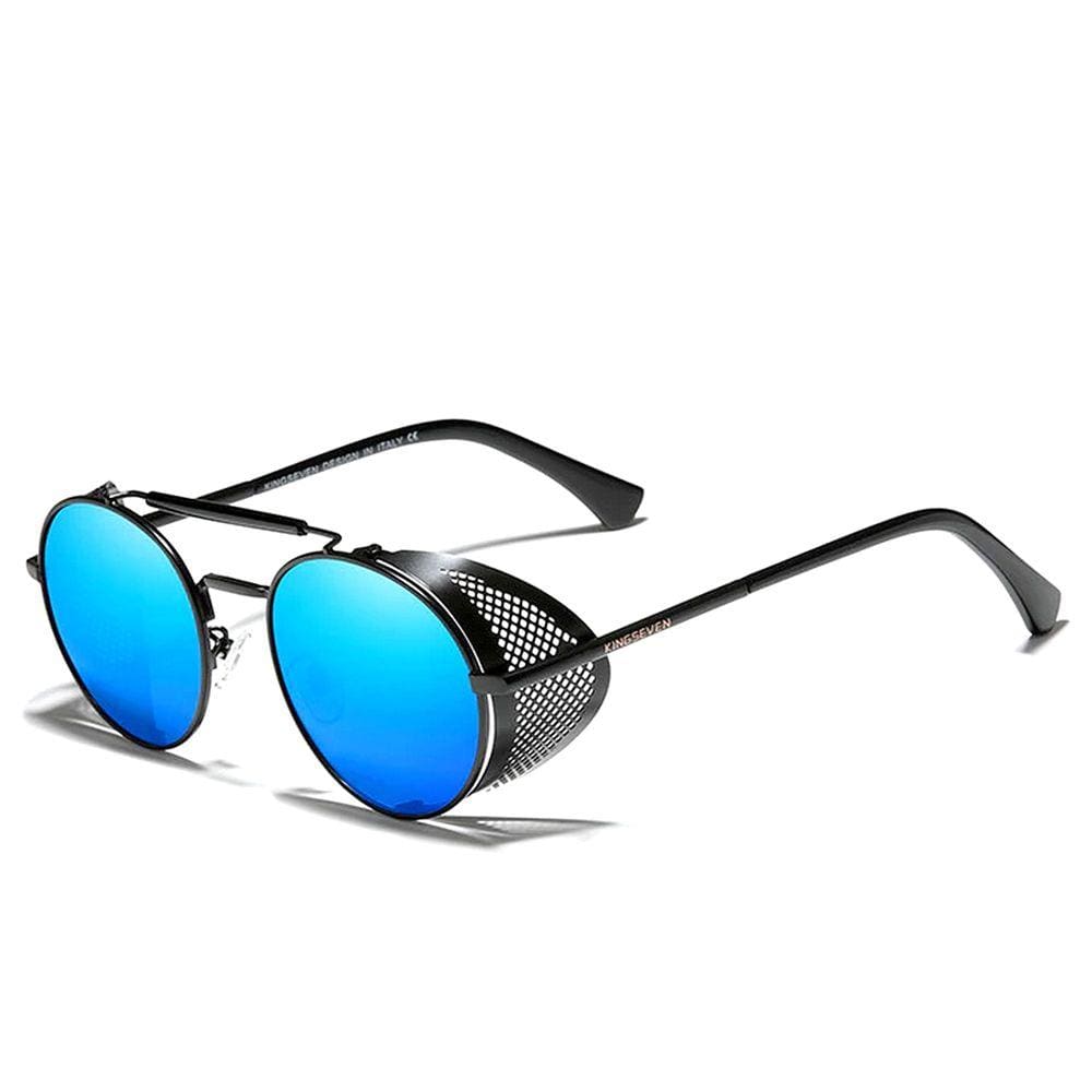 Óculos de Sol Masculino Steampunk Kingseven Anti Reflexo Proteção com UV400 Polarizados