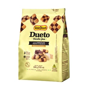 Biscoito Dueto Vale D`Ouro Chocolate Preto e Branco 200g