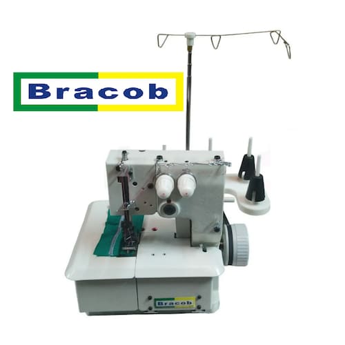 imagem-Máquina De Costura Galoneira Semi Industrial Bracob 2agulhas - 110V