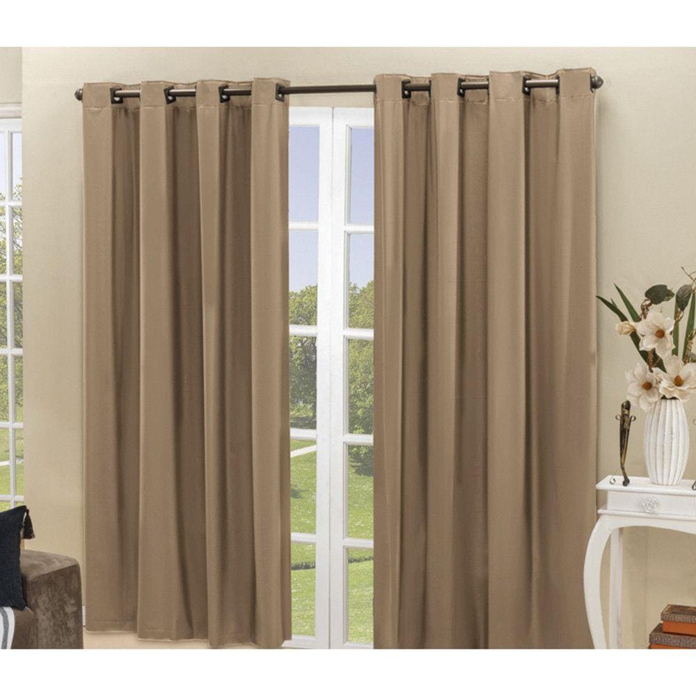 Cortina Blackout PVC corta 100 % a luz 2,80 m x 2,30 m Avelã