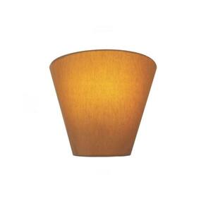 Arandela Retro Cone Cúpula em Tecido 25/26x13cm Palha Bivolt