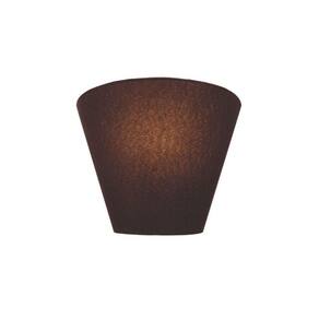 Arandela Retro Cone Cúpula em Tecido 25/26x13cm Café Bivolt
