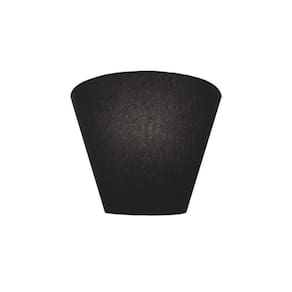 Arandela Retro Cone Cúpula em Tecido 25/26x13cm Preto Bivolt