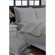 Kit Edredom Queen 200 Fios + Jogo Lençol 6 peças 100% Algodão Dupla Face Branco Casa Dona