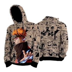 Blusa Moletom Naruto Uzumaki E Sasuke Anime Unissex - Cinza