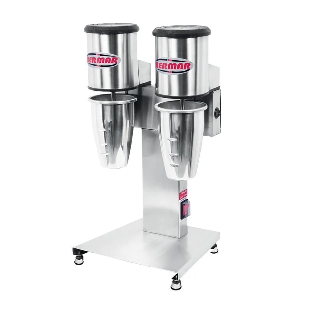 Batedor Milk Shake Açai Profissional 2 Copos Inox Bermar