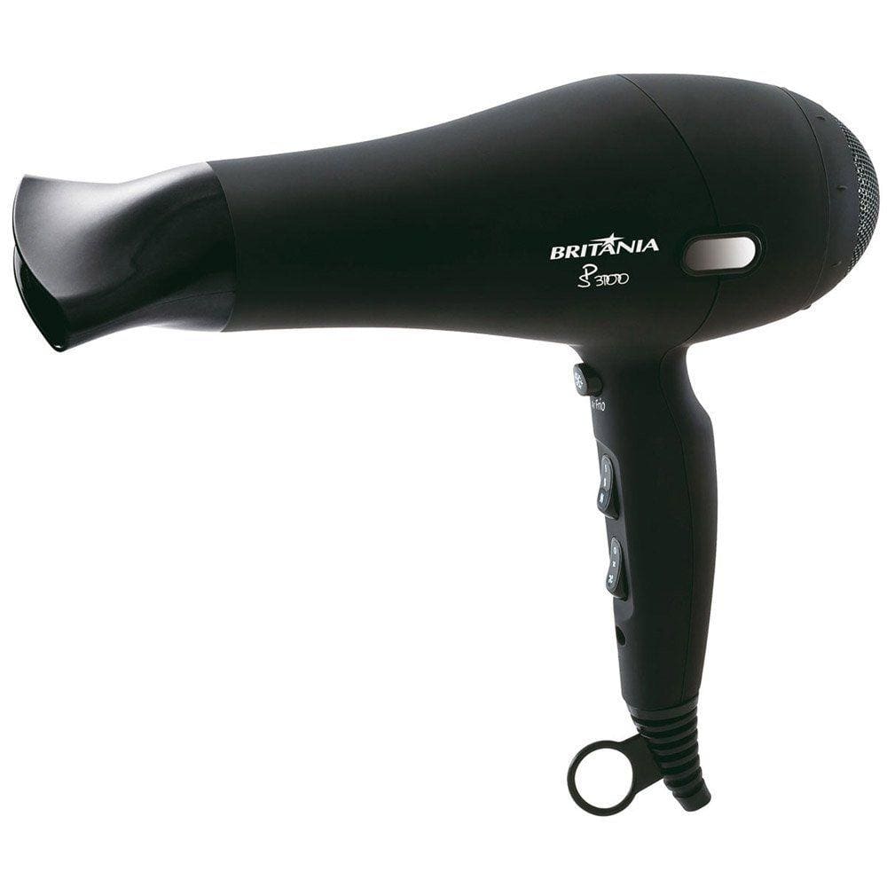 Secador de Cabelos Britânia SP3100 com 1800W 2 Velocidades 3 Temperaturas
