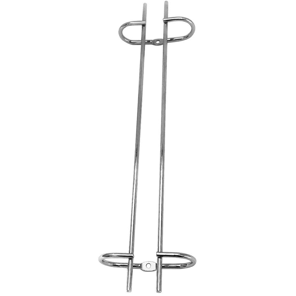 10 Suportes Organizador De Armário Porta Taças Cromado 35cm