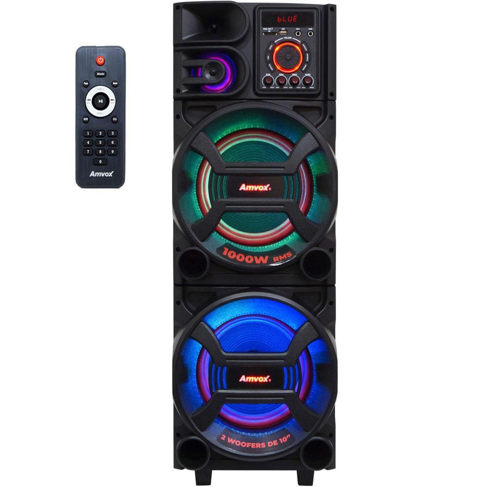 Caixa De Som Amplificada Bluetooth Amvox Aca 1005 Titan Black Friday 