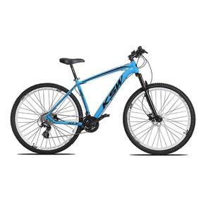 Bicicleta Aro 29 KSW XLT Altus 24v e Trava Azul com Preto 17