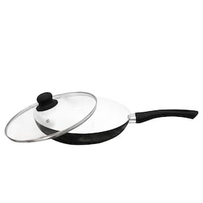 Frigideira Cerâmica Anti Aderente Tampa Cabo Silicone 24Cm