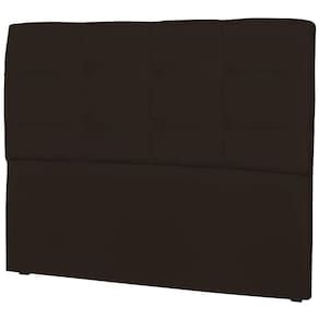 Cabeceira Casal Cama Box 195cm London Corino Marrom