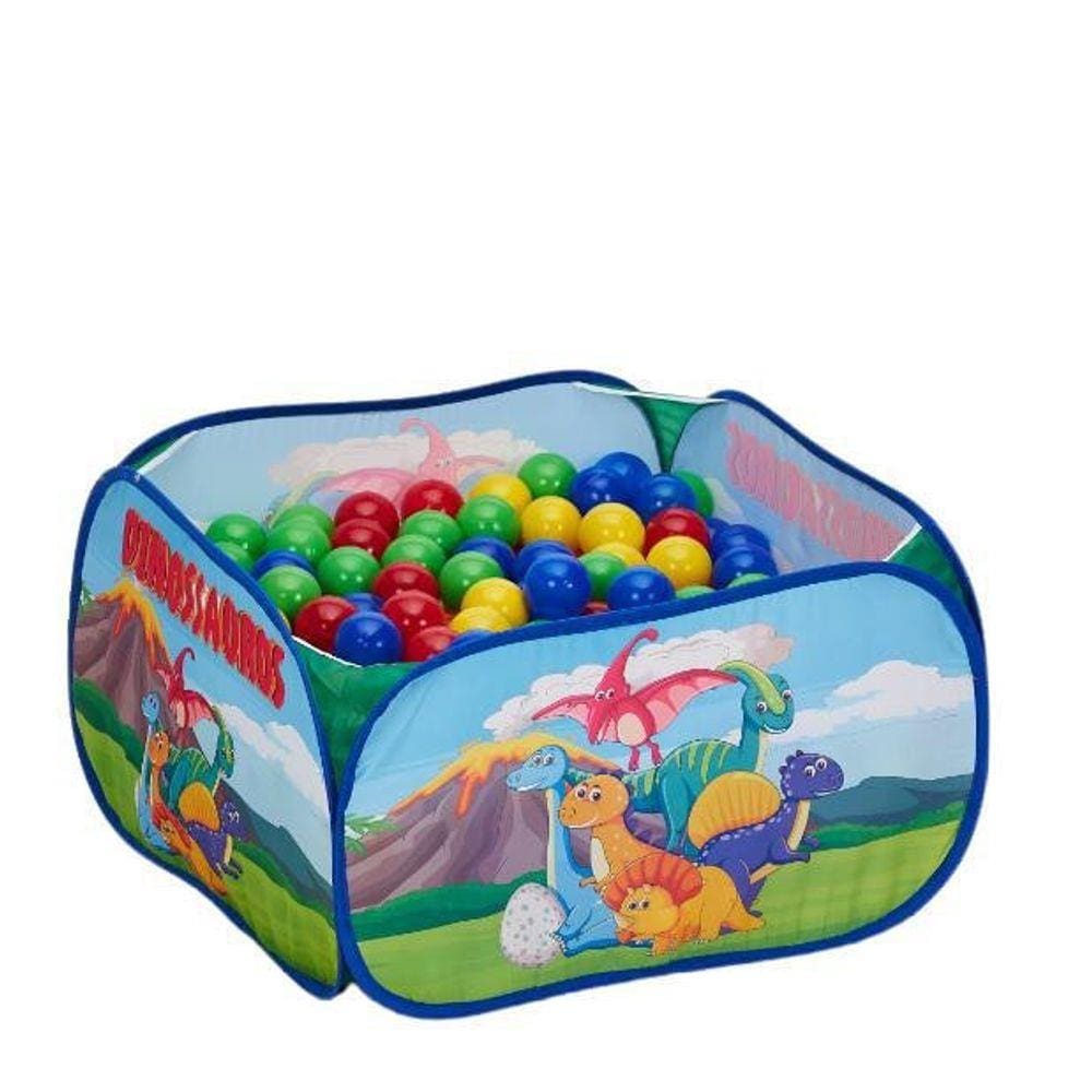 Piscina Infantil Com 100 Bolinhas Dinossauros