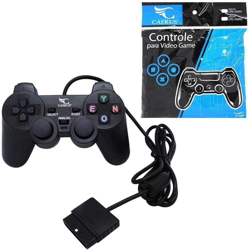 Controle Para Vídeo Game Caerus Adaptável Para Ps1 E Ps2