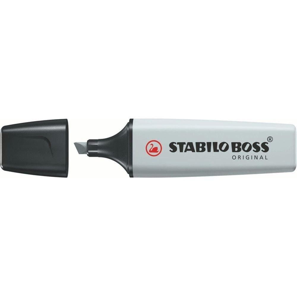 Marcador Stabilo Boss Pastel 2 a 5mm Cinza
