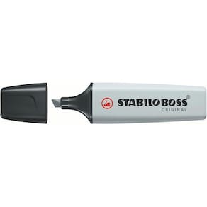 Marcador Stabilo Boss Pastel 2 a 5mm Cinza
