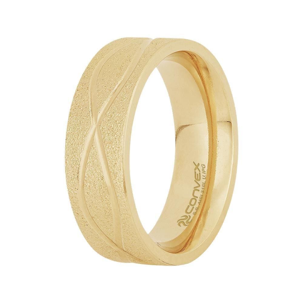 Aliança de Namoro Infinity 7mm Gold IPG