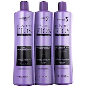 Plástica Dos Fios Cadiveu Selagem Térmica Kit - 3 X 1l