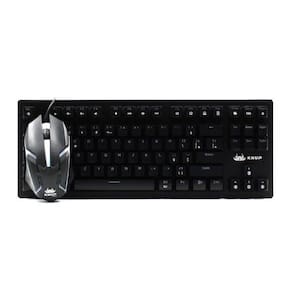 Kit Teclado Mecânico Gamer + Mouse Gamer Preto