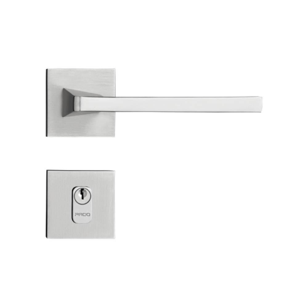 Fechadura Pado Externa Karli Cromo Acetinado 55mm