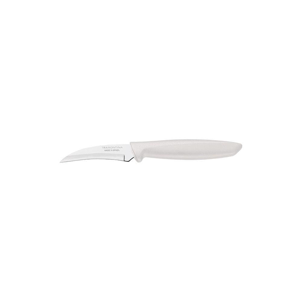 Faca para Tornear Tramontina Plenus com Lâmina em Aço Inox e Cabo de Polipropileno Off White 3” Tramontina