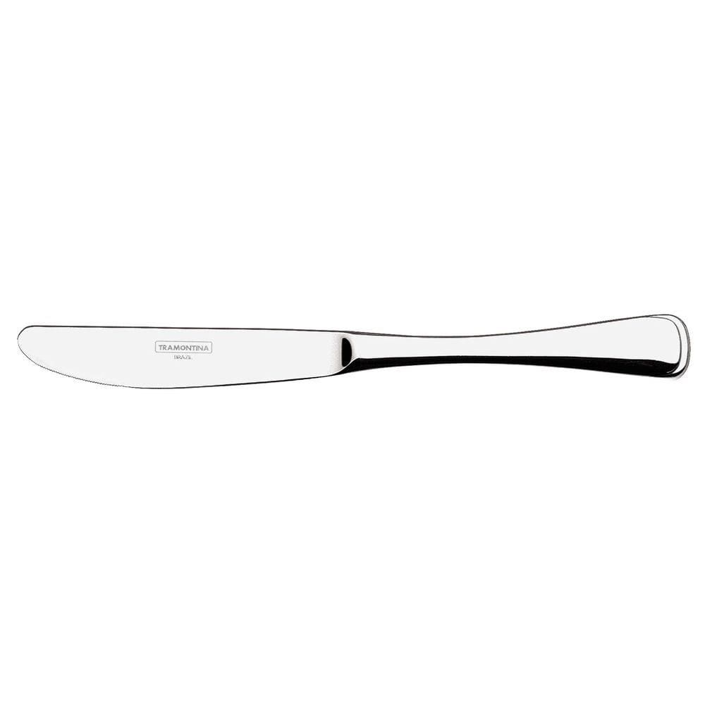 Faca de Mesa Tramontina Mônaco em Aço Inox Forjado Acabamento Alto Brilho com Detalhes no Cabo Tramontina