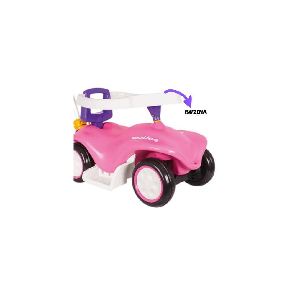 Triciclo Infantil Bandeirante Velobaby com Buzina Rosa