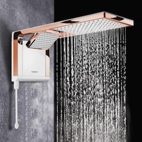 Chuveiro Acqua Duo Rose Gold/Branco 220V7800W Lorenzetti